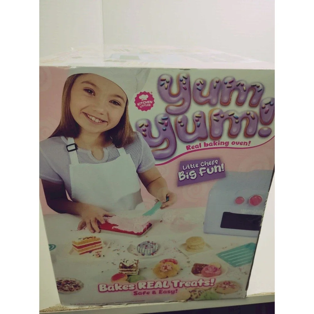 Kitchen Littles Yum Yum Electric Baking Oven Toy, Pink Full-Size Oven